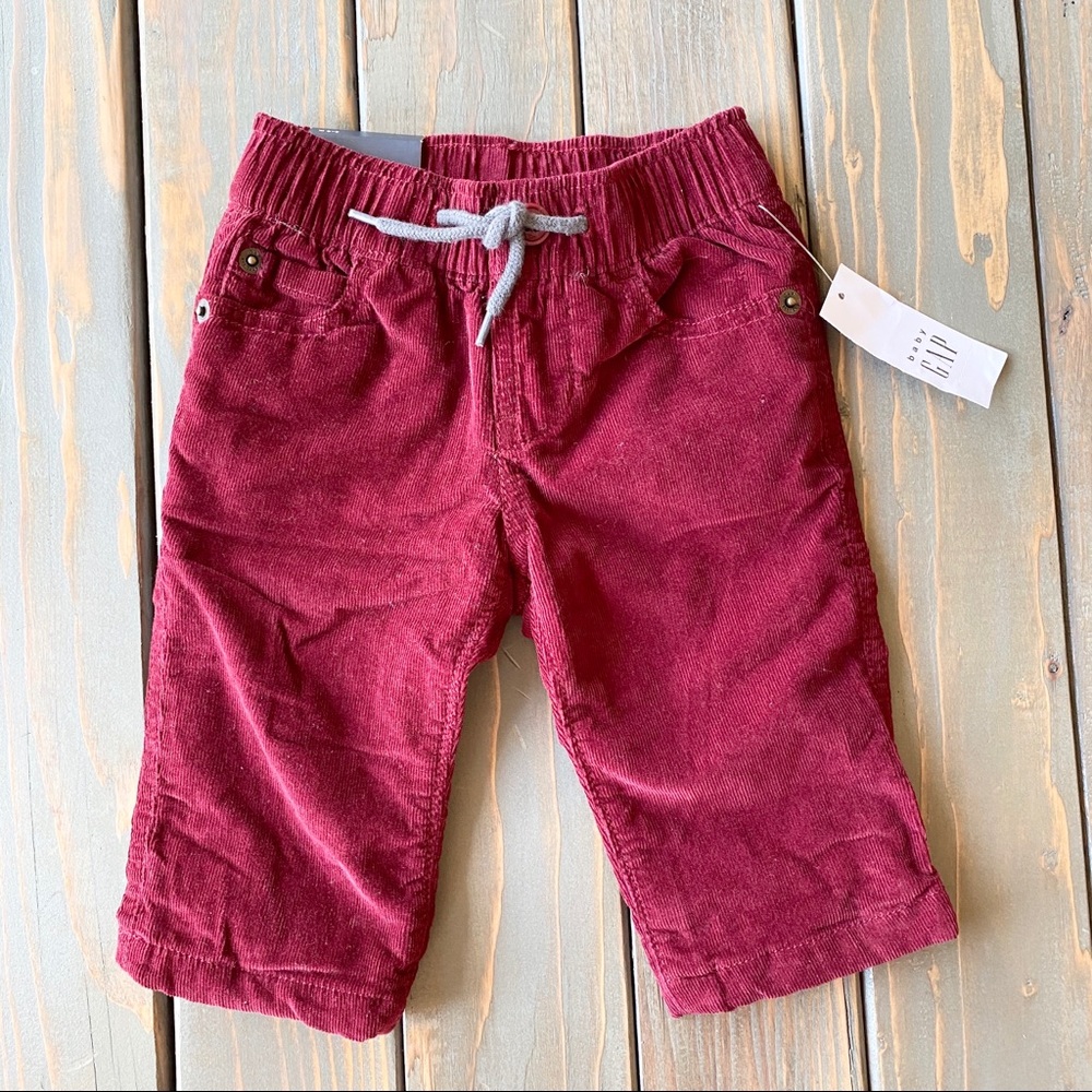 Baby GAP Maroon Corduroy Pants sz 3-6 month